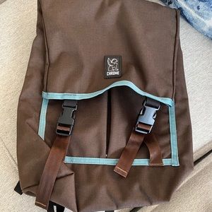Chrome Industries backpack in brown.